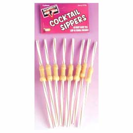 Bachelorette Party Supplies - Penis Straws Jumbo Flex - Pecker Flex Large  Straws