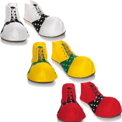 Fabric Polka Dot Clown Shoes