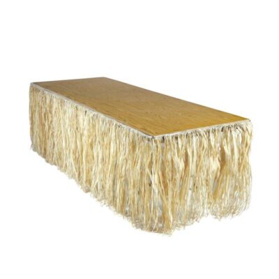 natural raffia table skirt