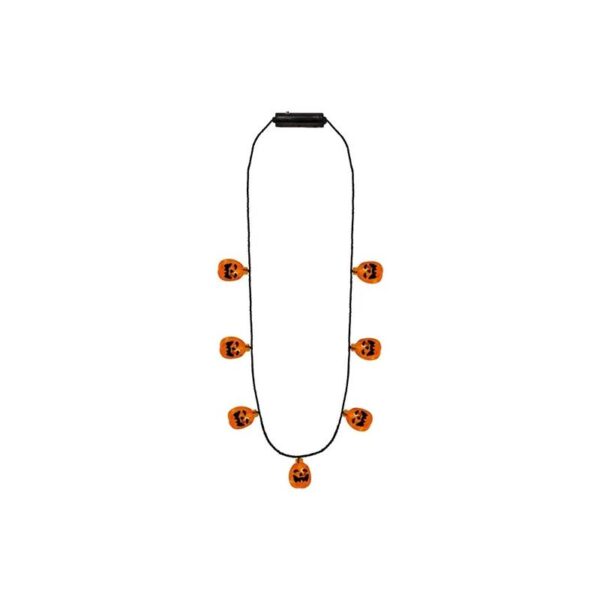 Light-Up Jack O'Lantern Necklace