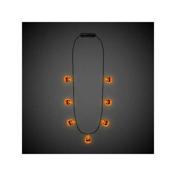 Light-Up Jack O'Lantern Necklace