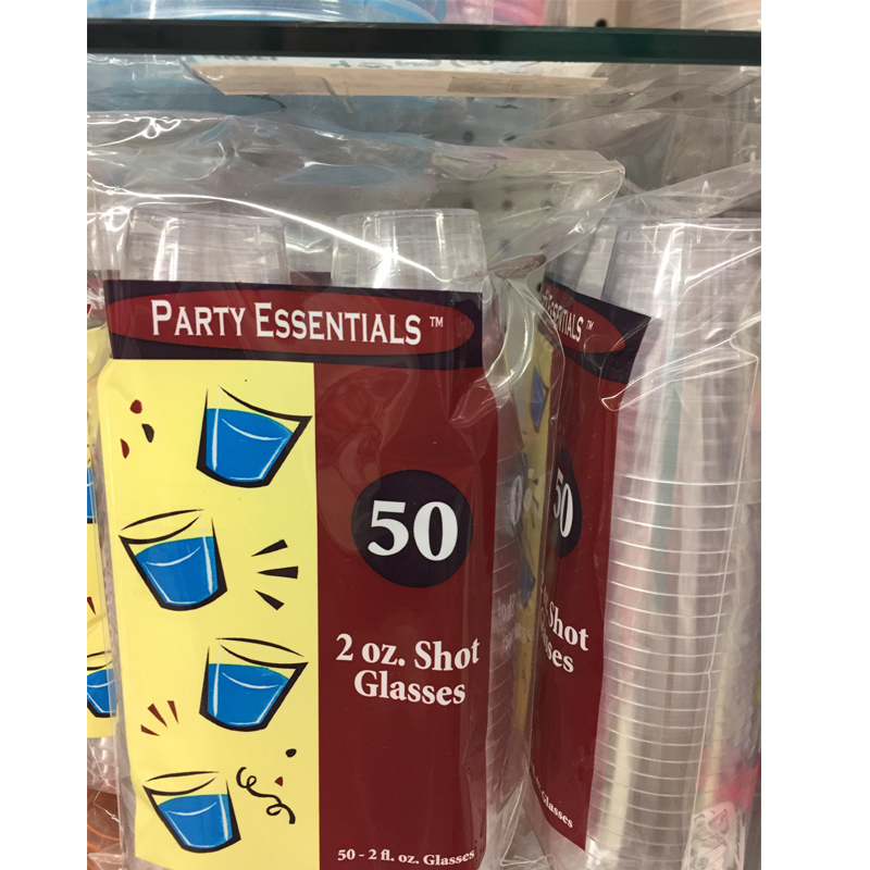 Shot Glasses Red Plastic 2-Ounce Cups - Cappel's
