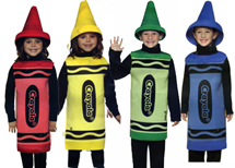 kids crayon fancy dress