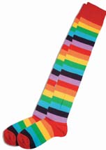 Buy Clown Socks with Multi Colored Stripes - Cappel's