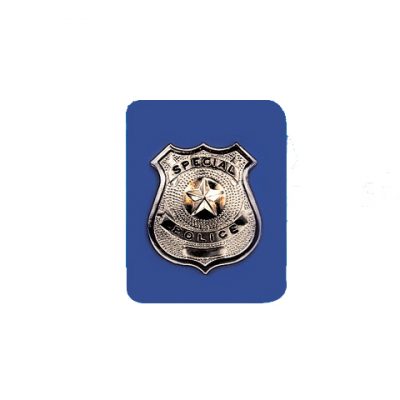 Silver Metal Police Badge