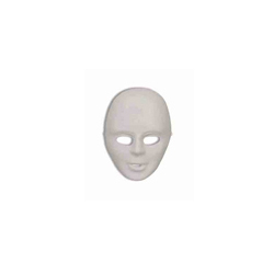 Paper Mache Mask - White full face mask - Cappel's