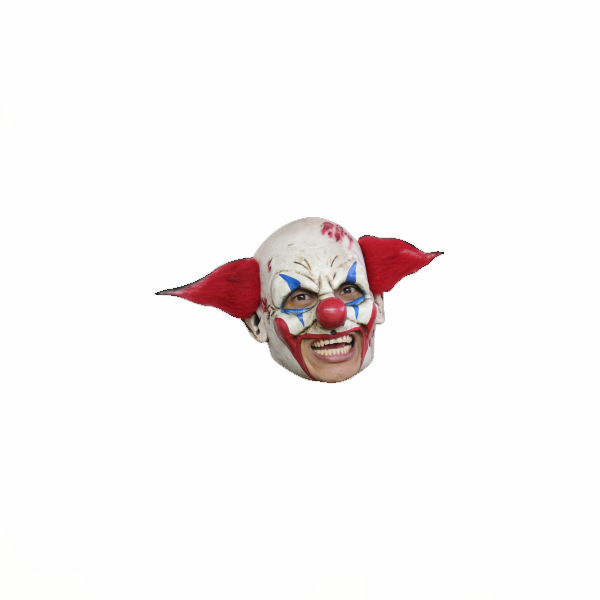 Clown Deluxe - Open Mouth Mask w/ Red Hair Cappel's