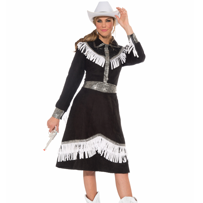 Women's Rodeo Cowgirl Costume for Halloween Costume Party Accessory, Extra  Small