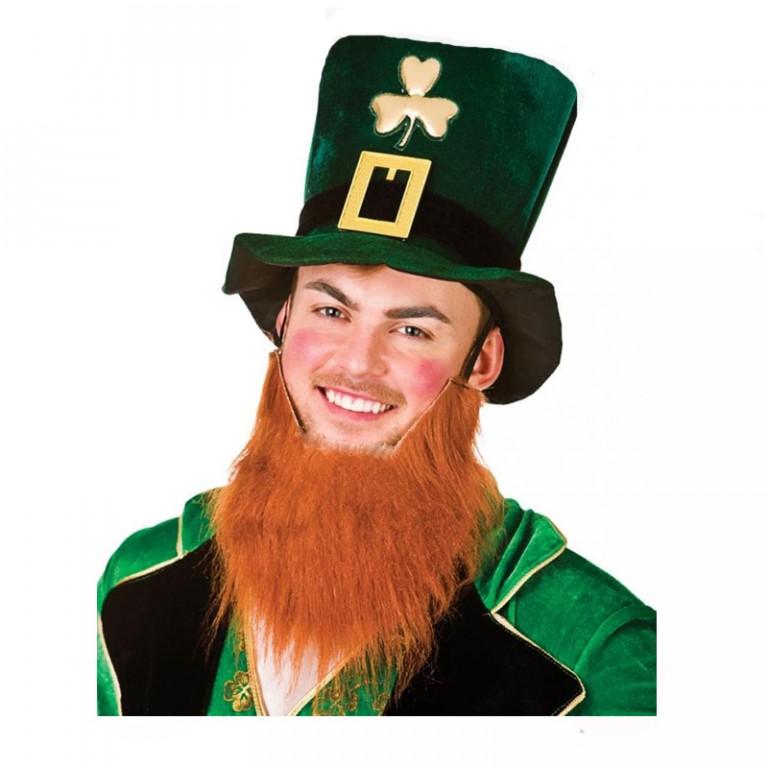 Leprechaun Hat Attached Beard St Patricks Day - Cappel's