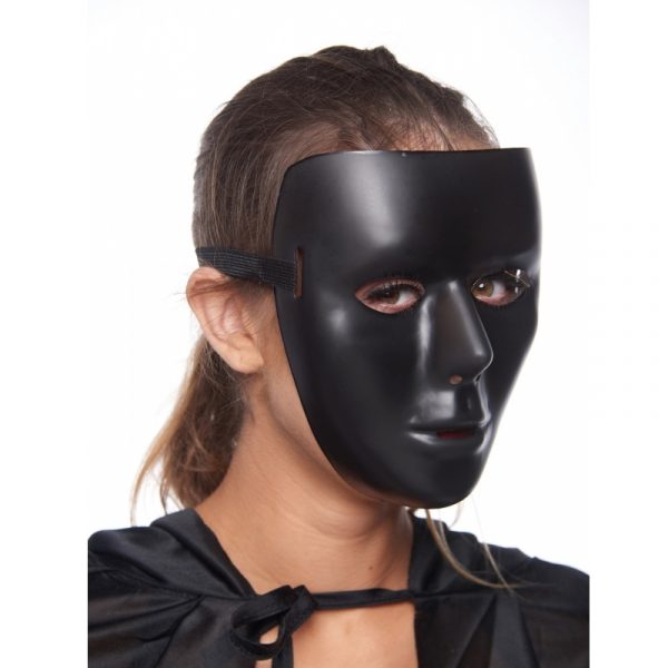 Buy Promo Plastic Solid Black Full Face Mask SALE - Cappel's