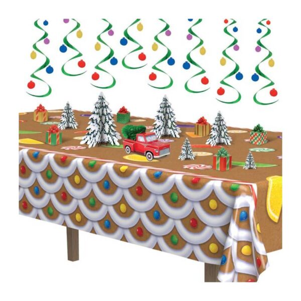 gingerbread house table cover