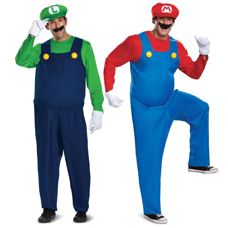 Nintendo Super Mario Brothers Boys Luigi Deluxe Costume