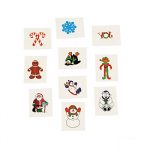 Christmas Design Small Temporary Glitter Tattoos