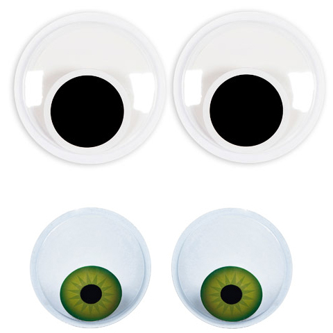 6 Inch Giant Googly Eyes Large Wiggle Eyes Green/black Halloween