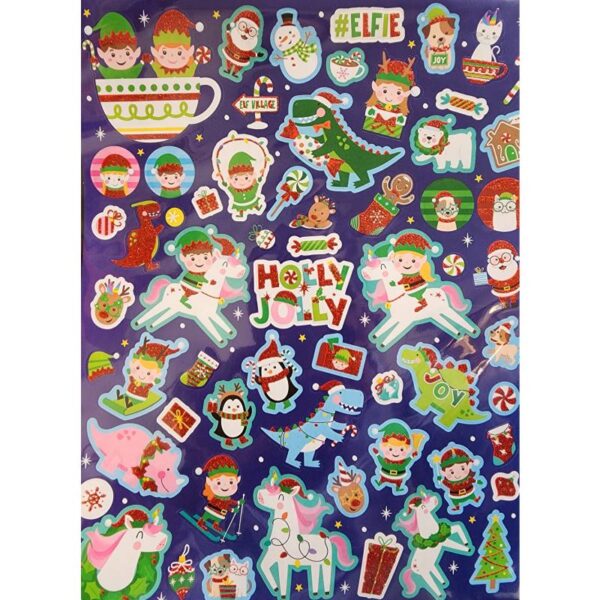 60 Assorted Christmas Stickers style 2