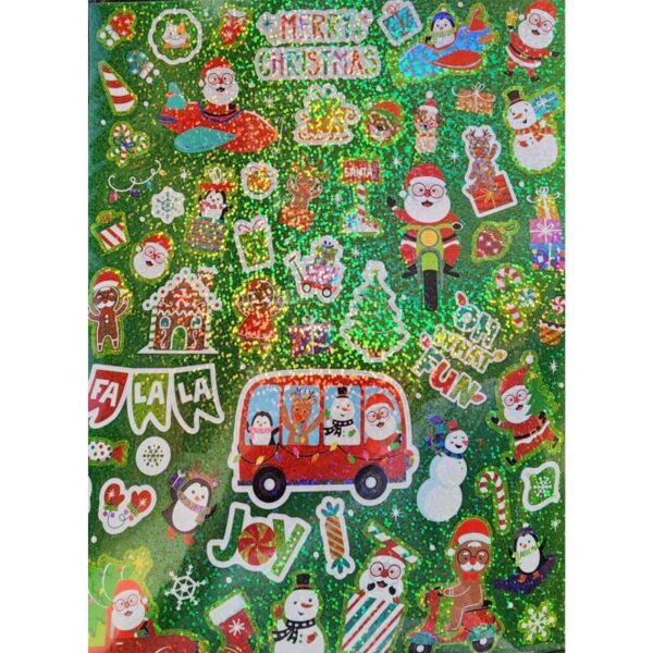 60 Assorted Christmas Stickers- style 1