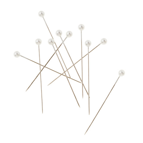 DirectFloral. 1.5 Round Boutonniere Pins - Pearl