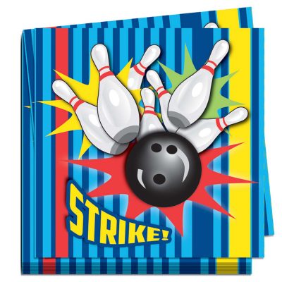 Bowling Party Paper Products - Lunch Napkins