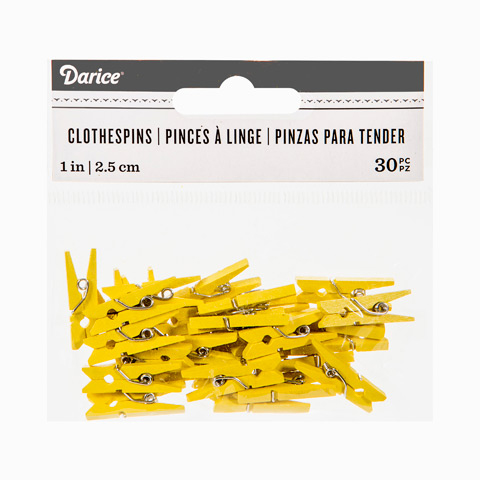 Mini Wood Clothespins-Colored 1 45/Pkg, 1 count - Kroger