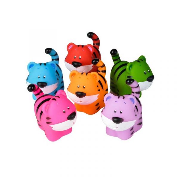 Party Rubber Squirting Toy Tiger Assorted Colors Cappels