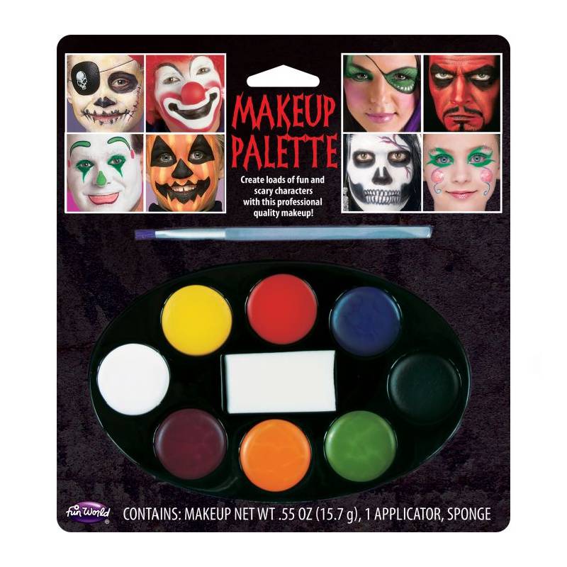 Facepaints Makeup Palette, Facepaint and Body Paint Set, Makeup Kit for  Kids Party and Purim Costumes, Make up for Kids and Adults Professional, 15