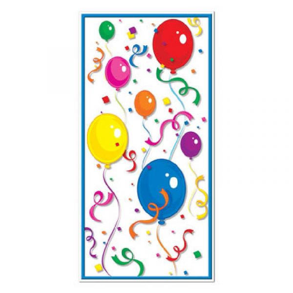 Balloons and Confetti Door Cover