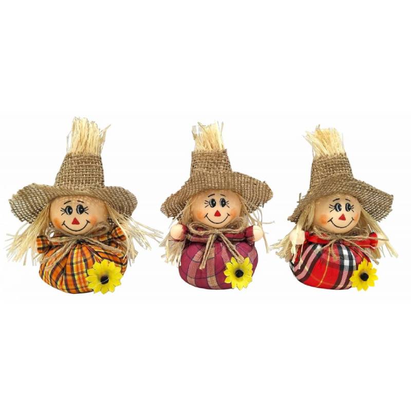 Scarecrow Fall Halloween Decoration Round body - Cappel's