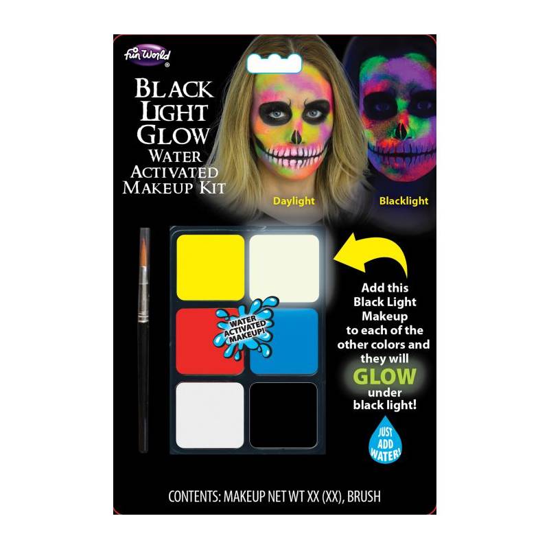 Black Light Glow Water Activated Makeup Kit - Cappel's