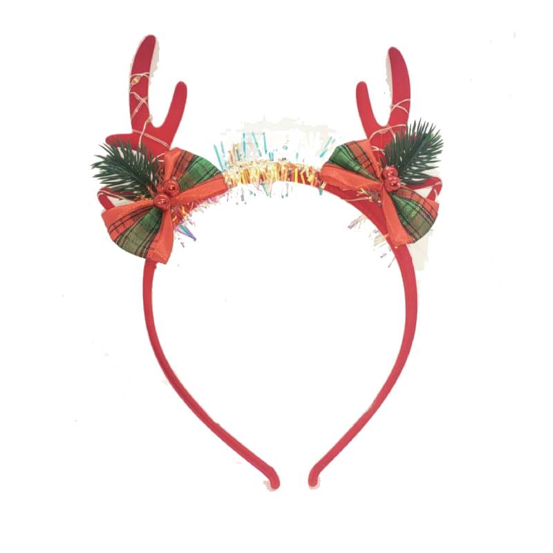 Light Up LED Reindeer Antlers Headband - Cappel's