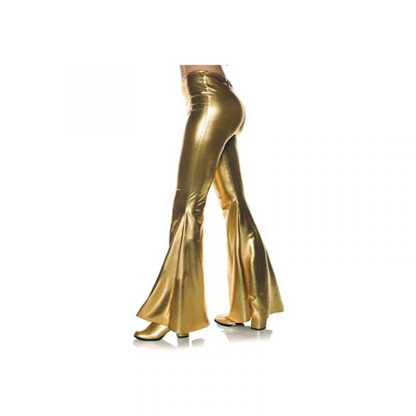 70s bell bottoms metallic gold