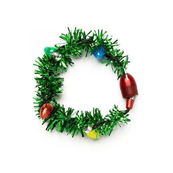 Light-Up Christmas Tacky Tinsel Bracelet