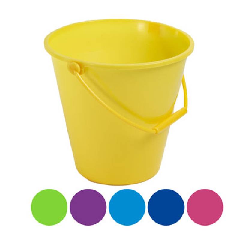 Adorable 6pcs Easter Plastic Buckets with Handles 7in x 7in
