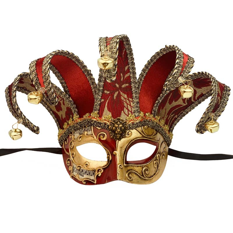 Gold Venetian Full Face Mask Mardi Gras Mask Masquerade Ball Costume Party  Accessory