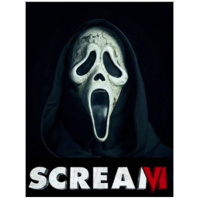 Scream Movie Mask Cosplay with black mesh hood – PXL Stores
