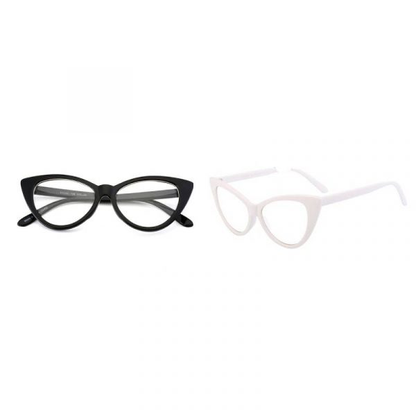 solid color cat frame eyeglasses