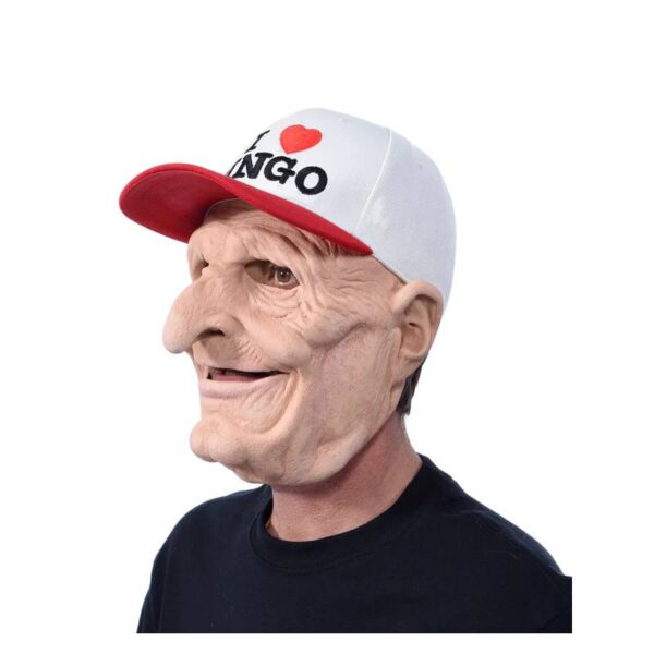 Old Man Bingo Cap Mask