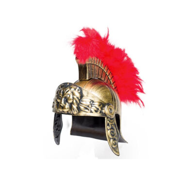 Gladiator-Helmet-Red-Feather