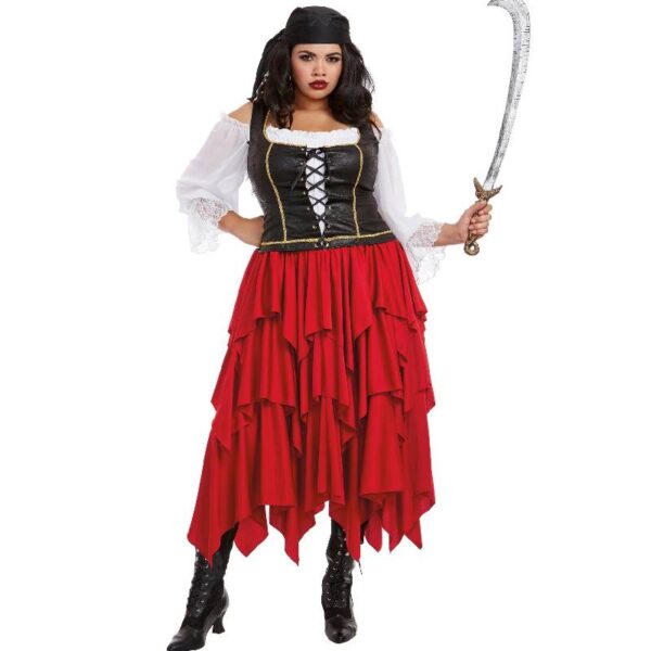 Pirate Ships Ahoy Ladies Costume PLUS SIZE