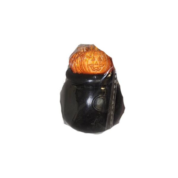 Small Plastic Jack-O-Lantern Picks in Cauldron