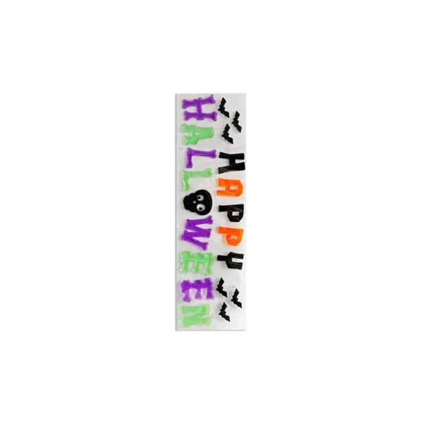 5" x 19" Halloween Gel Cling Banner- HAPPY HALLOWEEN