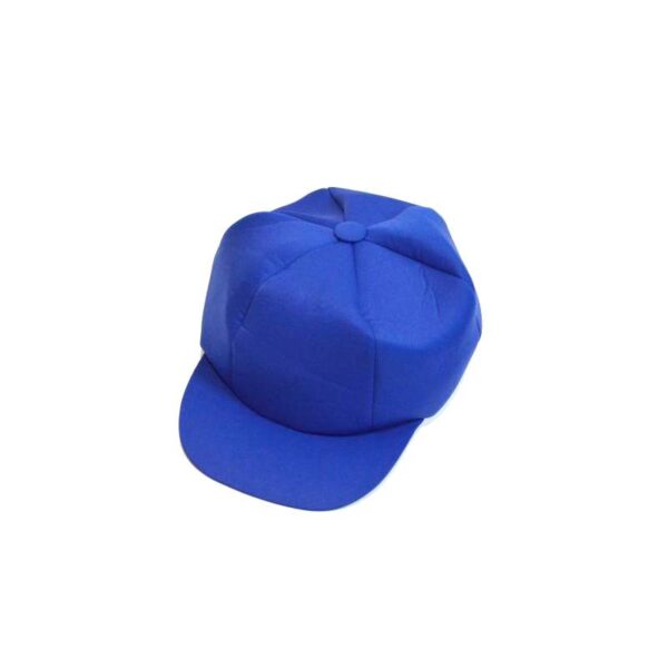 blue Fabric Oversize Hat w Bill