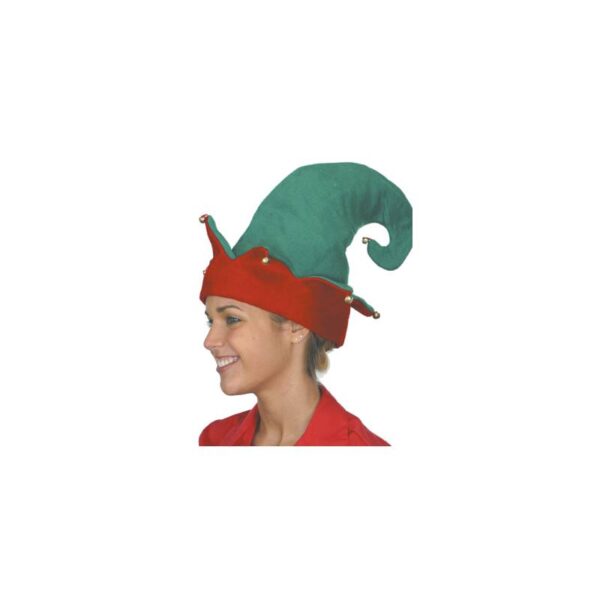 Soft Felt Elf Hat w Bells