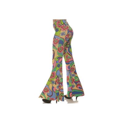 70s Bell Bottoms Printed Pants