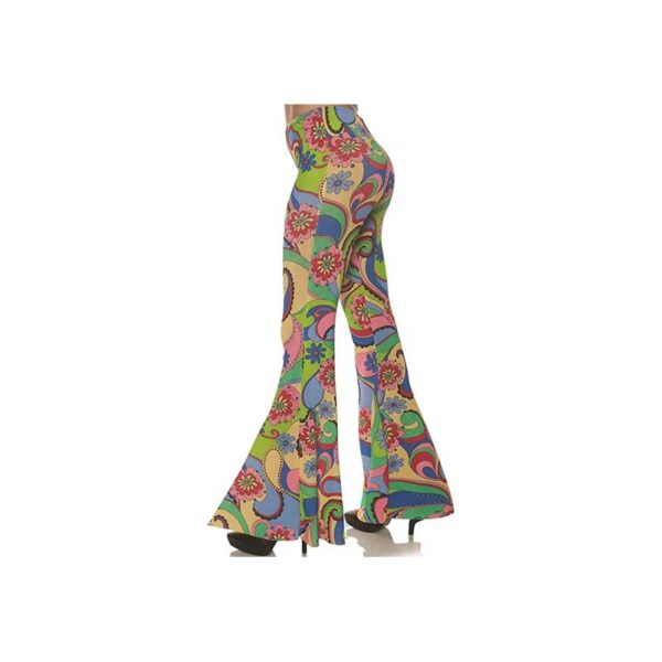 70s Bell Bottoms Printed Pants