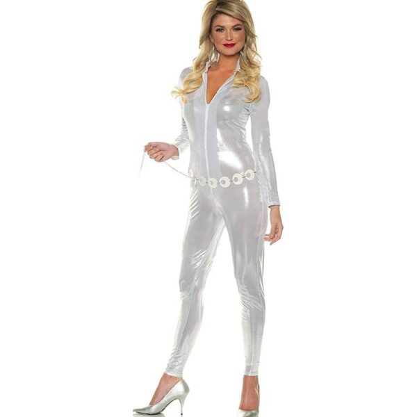 Glitter Silver Metallic Jumpsuit