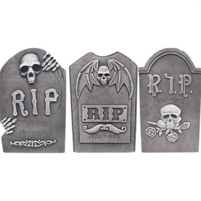 Assorted designs of 19" Foam Tombstones