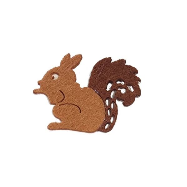 1.5" Felt Harvest Die-Cut Decorations- squirrels