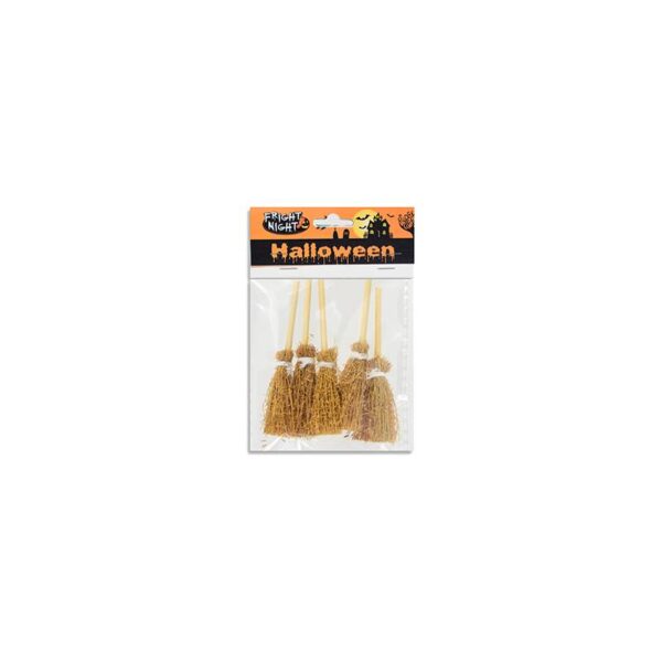 3" Small Natural Straw Brooms