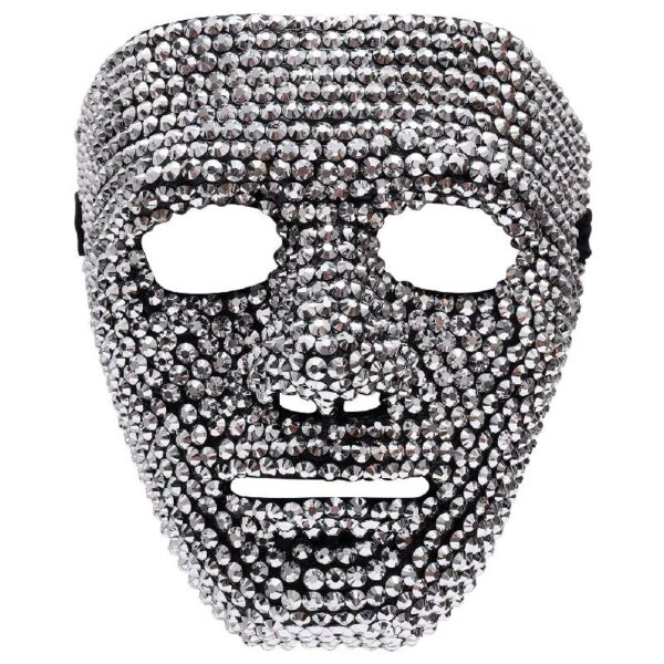 Bling Face Mask Silver