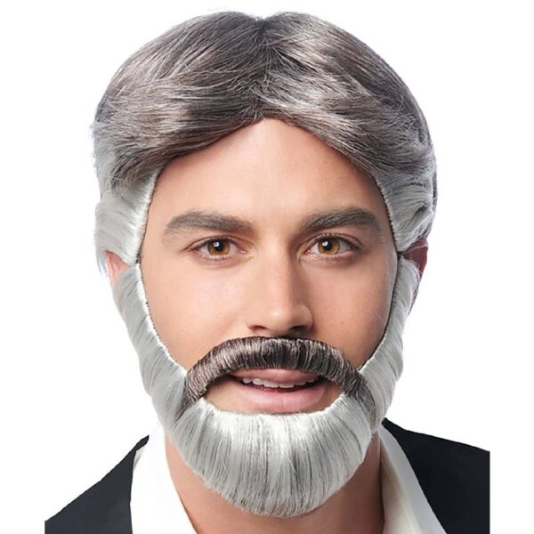 Gambler Wig & Beard set